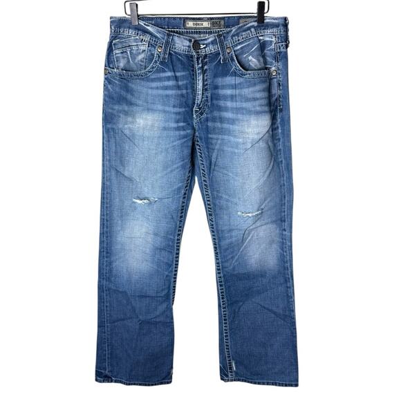 BKE Men’s Sz 32 Derek Jeans Relaxed Straight Leg - Picture 1 of 7